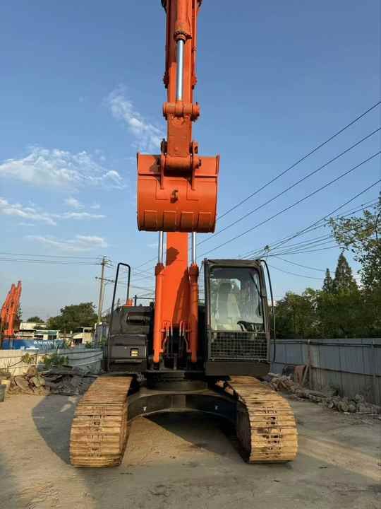 Hitachi ZX120 crawler excavator, front view