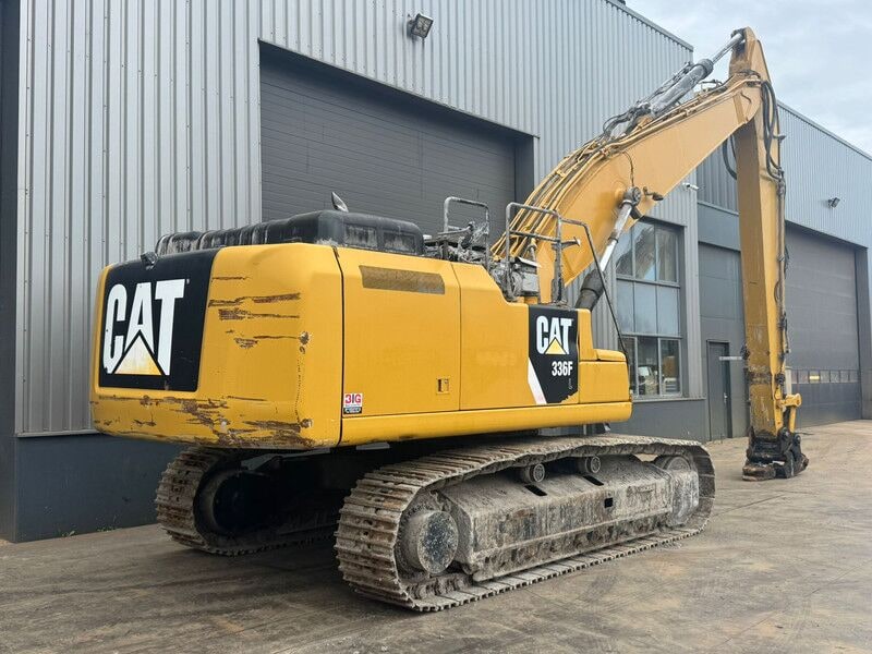 2015 Caterpillar 336F crawler excavator rear three-quarter view