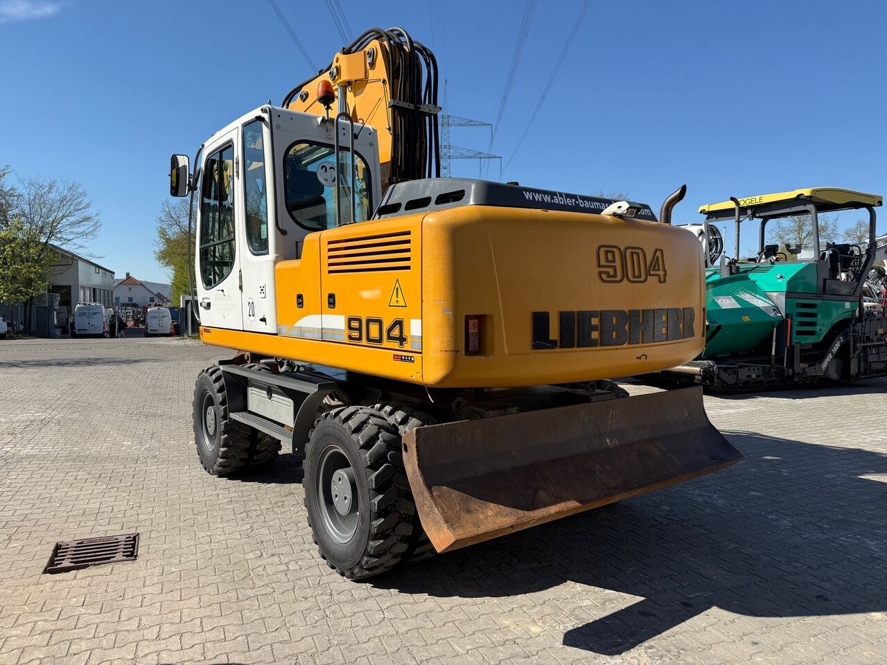 2012 Liebherr 904 C Litronic wheel excavator, rear three-quarter view