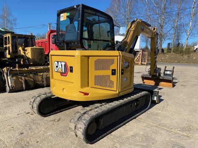 2023 Caterpillar 305C mini excavator rear three-quarter view