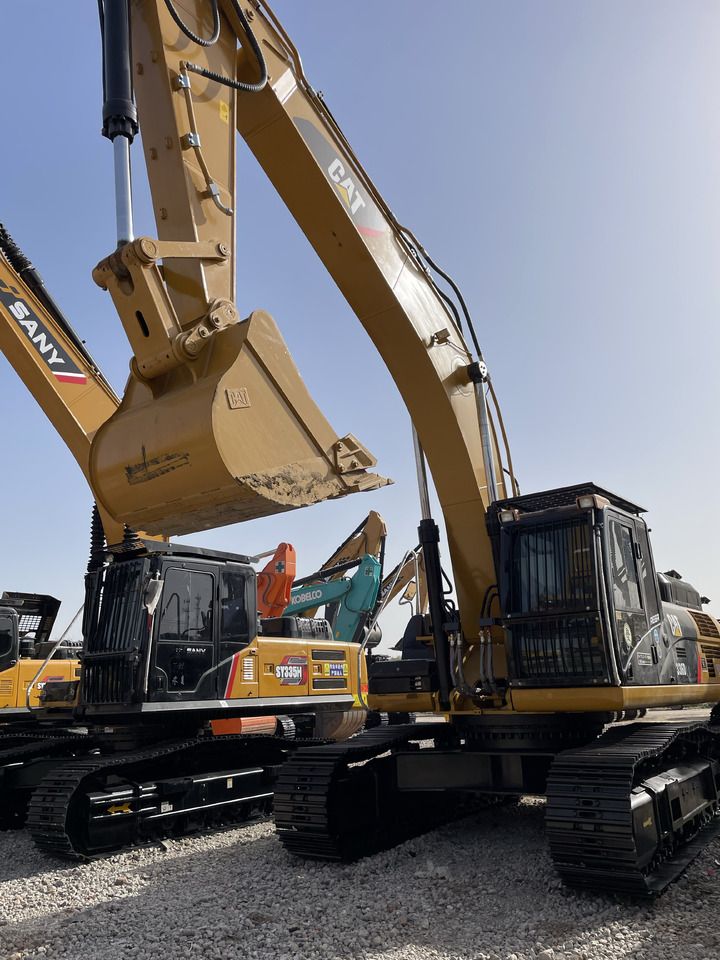 2023 Caterpillar 336D2 crawler excavator, front three-quarter view