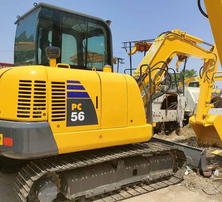 2020 Komatsu PC56 mini excavator, side view