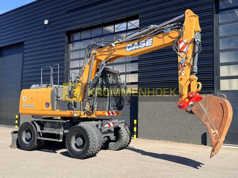 2016 CASE WX148 wheel excavator, side profile view
