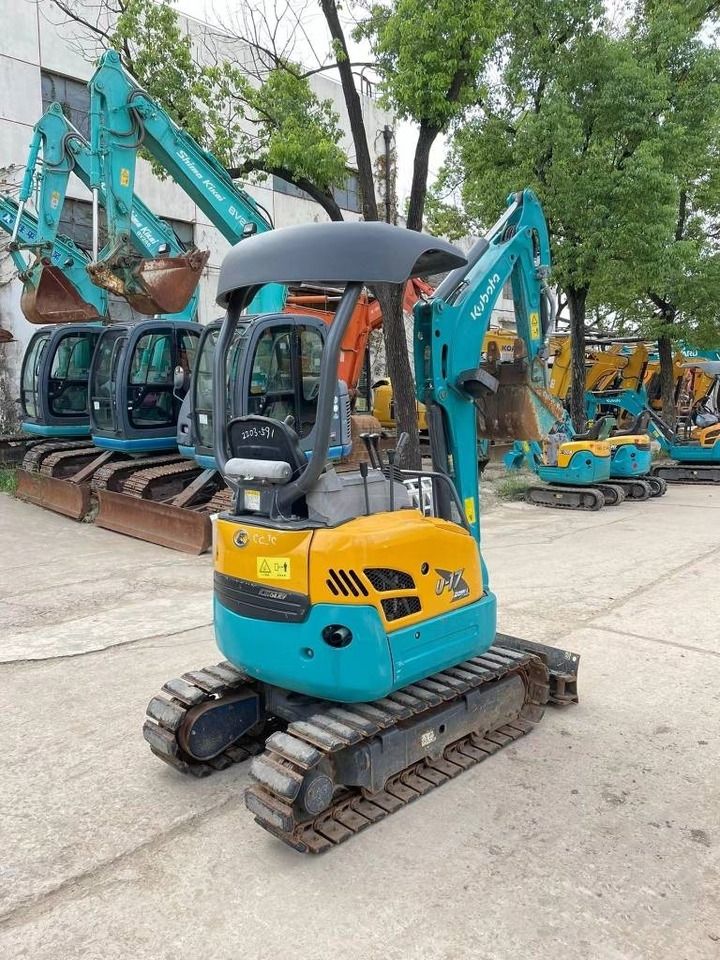 2020 Kubota U17 mini excavator, rear three-quarter view