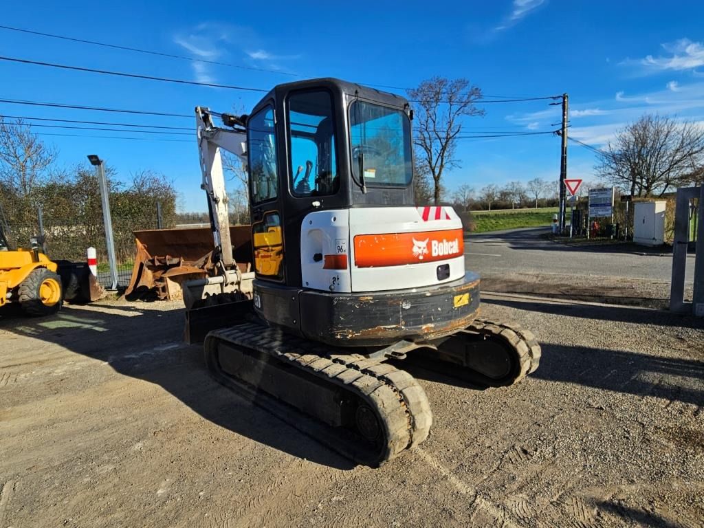 2019 Bobcat E50 mini excavator, rear three-quarter view 2019 Bobcat E50 mini excavator, rear three-quarter view