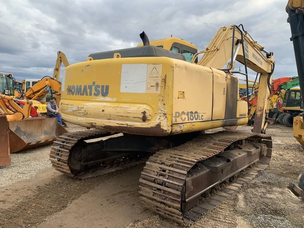 1998 Komatsu PC180LC-6K crawler excavator rear view