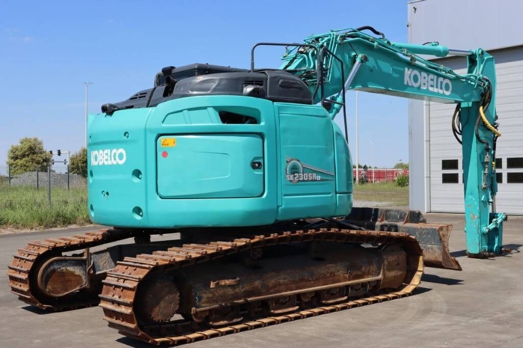 2017 Kobelco SK230SRLC crawler excavator, rear three-quarter view 2017 Kobelco SK230SRLC crawler excavator, rear three-quarter view