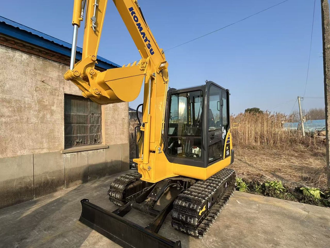 2024 Komatsu PC56 mini excavator, side view 2024 Komatsu PC56 mini excavator, side view