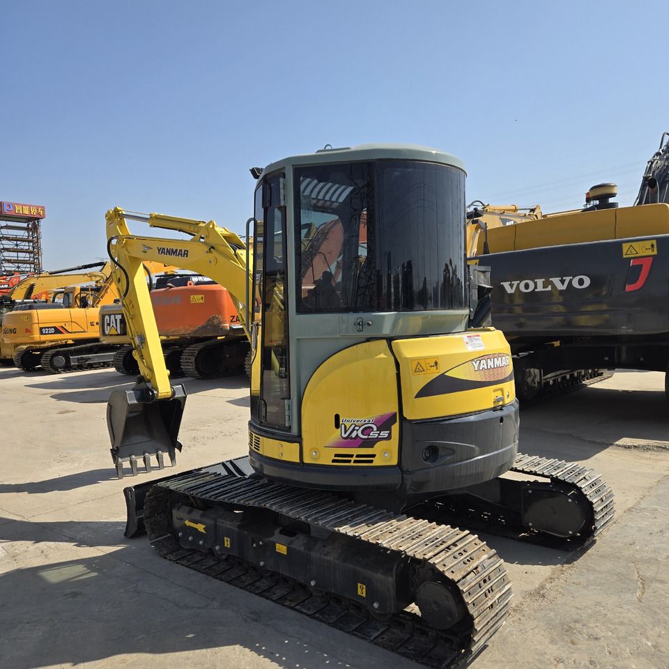 2023 Yanmar ViO55 mini excavator, three-quarter view 2023 Yanmar ViO55 mini excavator, three-quarter view