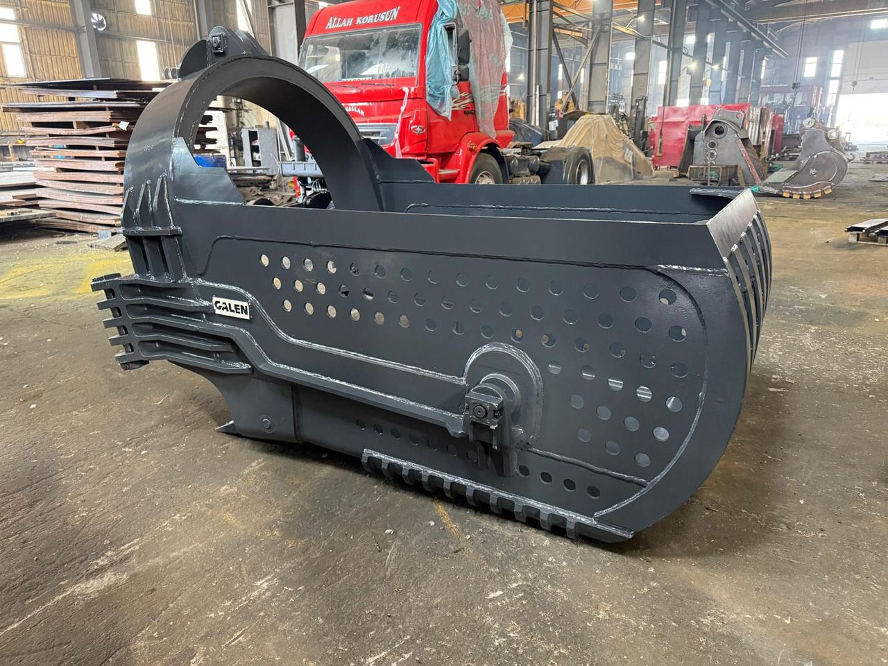 2025 Galen 2M3 dragline bucket, side view