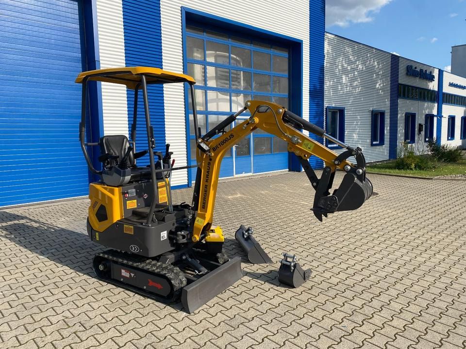 2026 Berger Kraus BK1000JS mini excavator, side view 2026 Berger Kraus BK1000JS mini excavator, side view