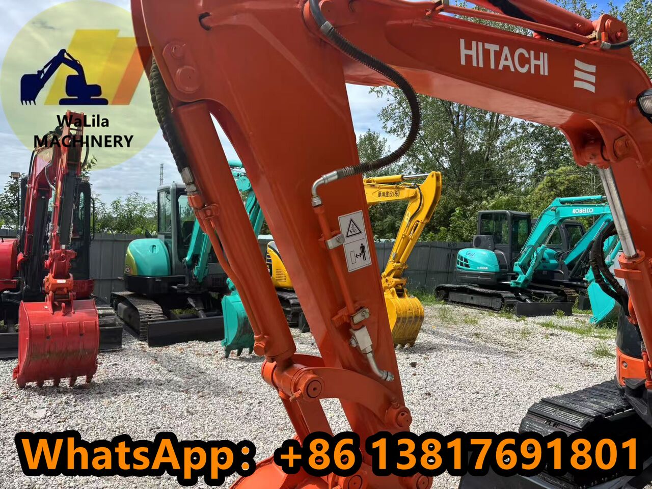2024 Hitachi ZX50 mini excavator boom detail