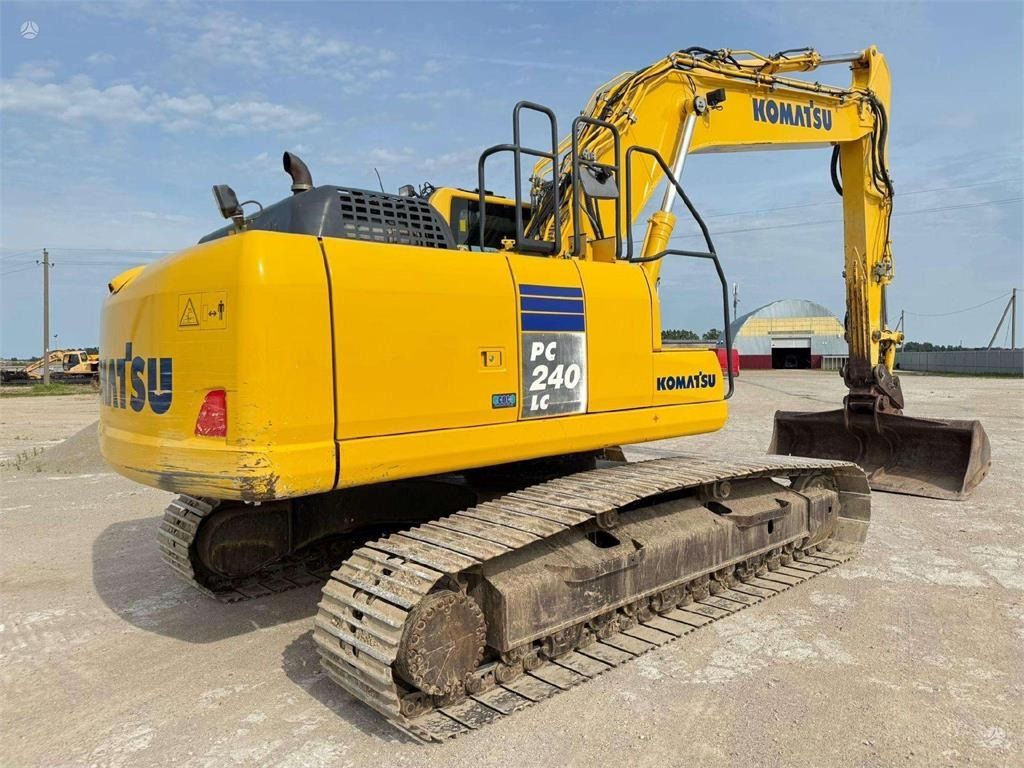 2015 Komatsu PC240LC-10 crawler excavator, rear three-quarter view