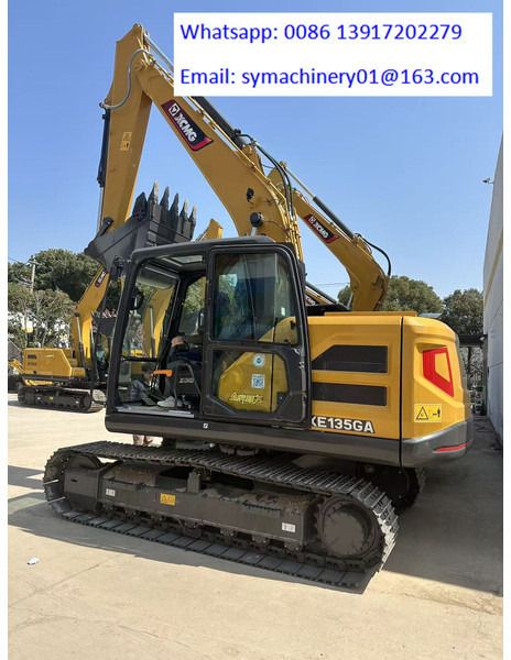 2026 XCMG XE135GA crawler excavator, side view 2026 XCMG XE135GA crawler excavator, side view