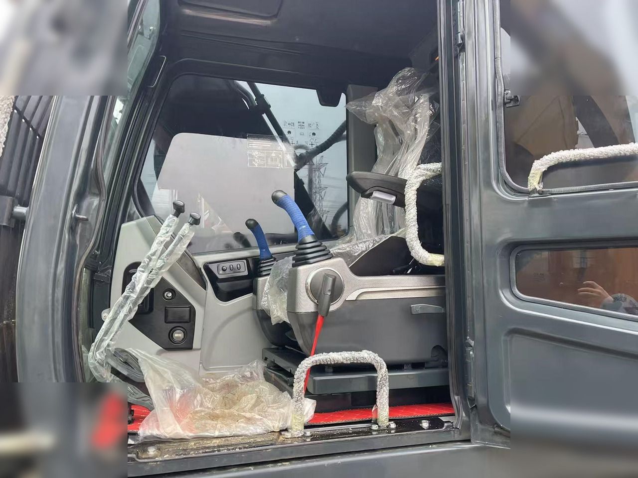 2022 Hyundai HX220HD crawler excavator interior cab view 2022 Hyundai HX220HD crawler excavator interior cab view