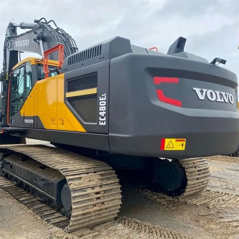 Volvo EC480EL crawler excavator, rear three-quarter view Volvo EC480EL crawler excavator, rear three-quarter view