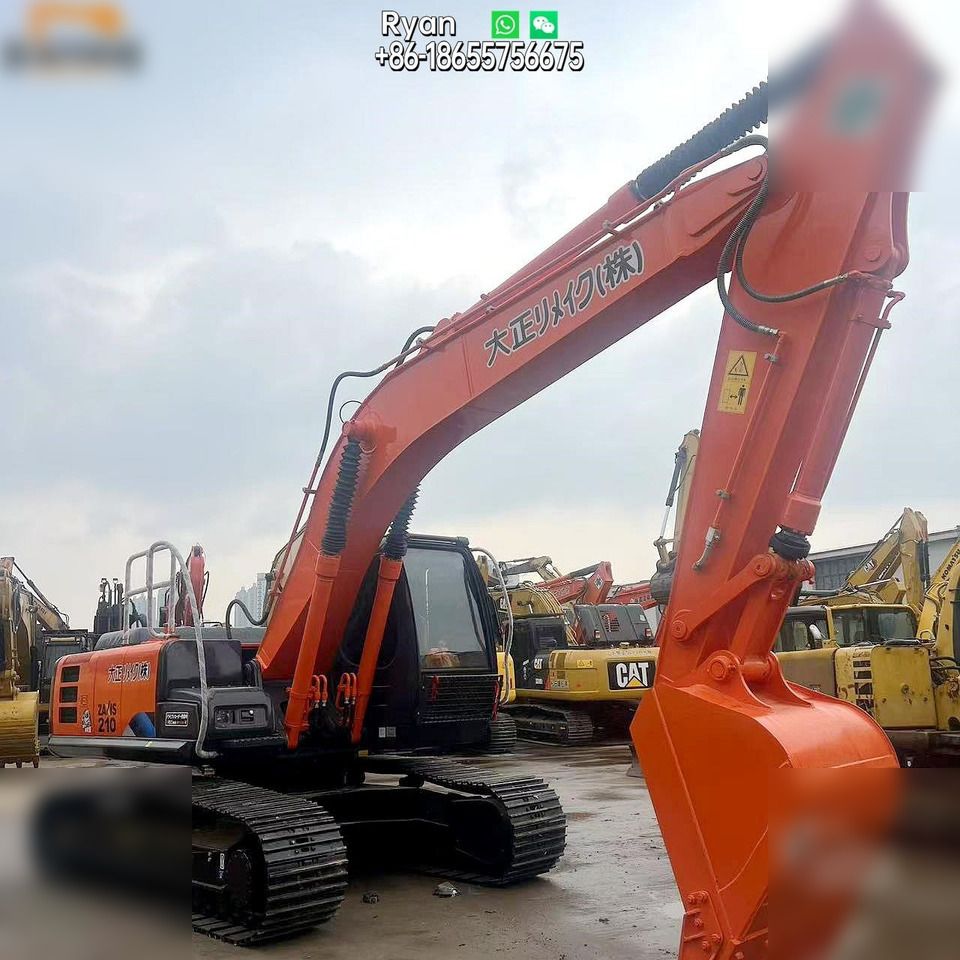 2017 Hitachi Zaxis 210 crawler excavator, side profile view