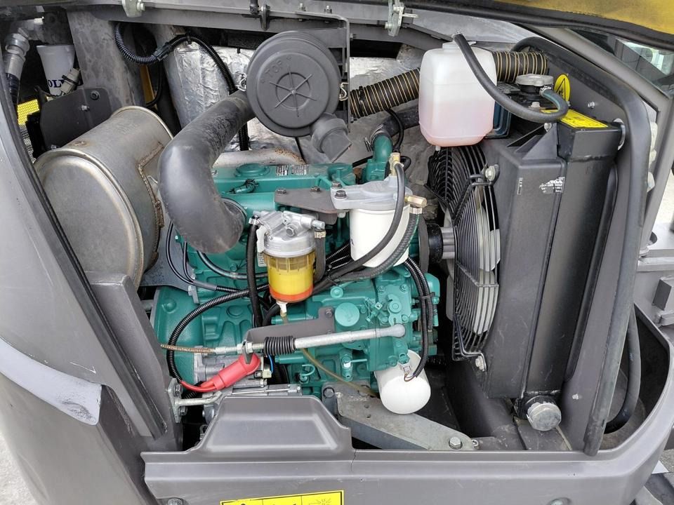 2017 Yanmar EC 35 D mini excavator engine compartment view