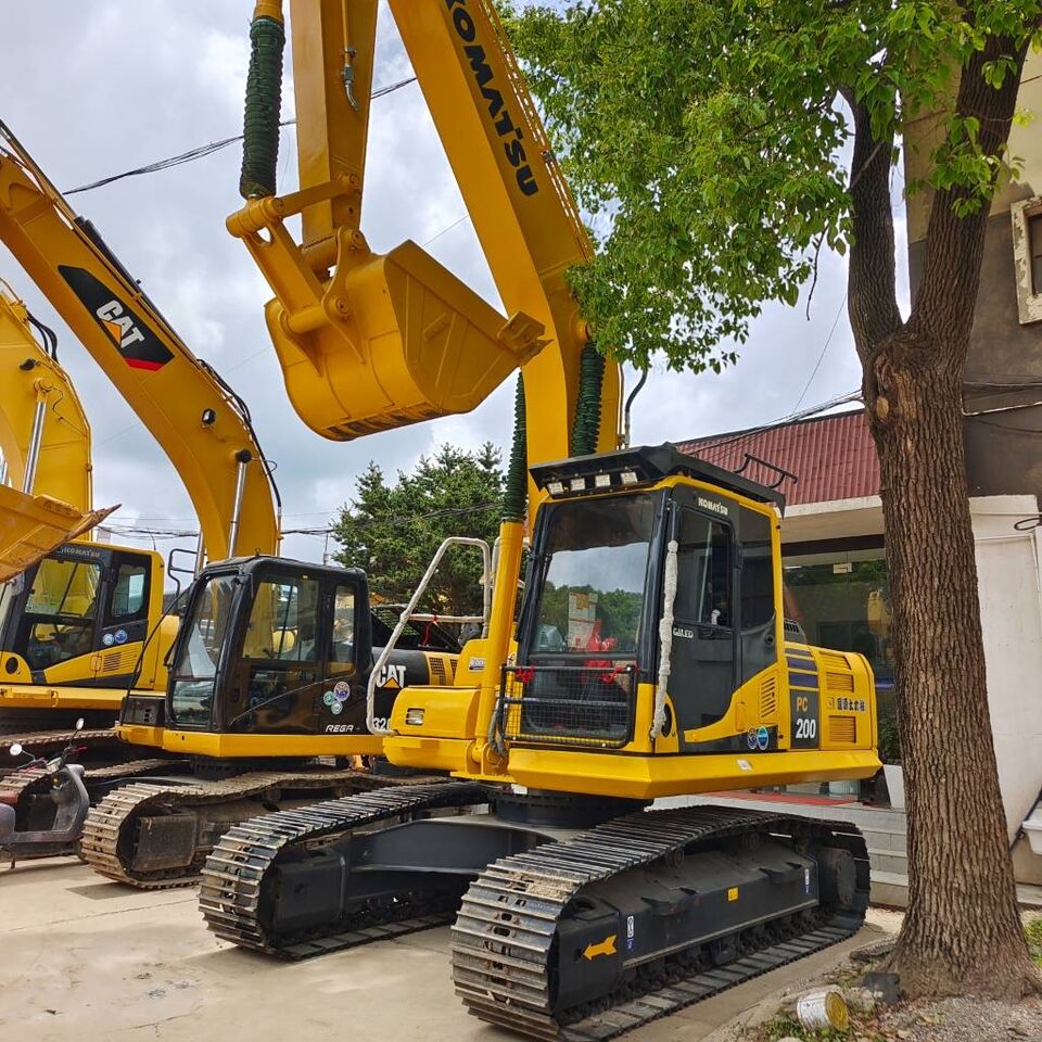 2024 Komatsu PC200 crawler excavator, front three-quarter view