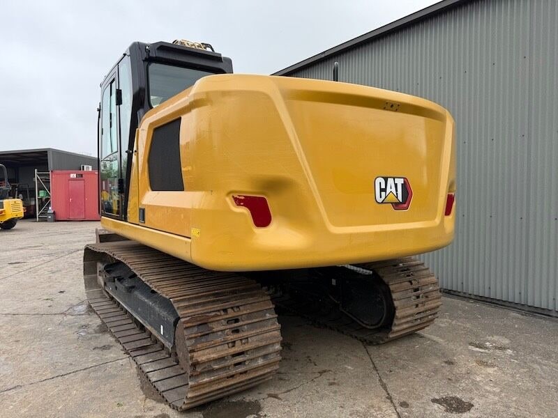 2020 Caterpillar 317 GC crawler excavator, rear three-quarter view