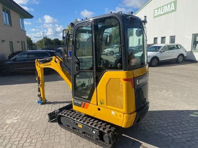 2025 LiuGong 9018 F mini excavator, rear three-quarter view 2025 LiuGong 9018 F mini excavator, rear three-quarter view