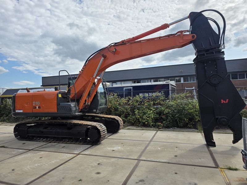 2011 Hitachi Zaxis 210 scrap shear, side view