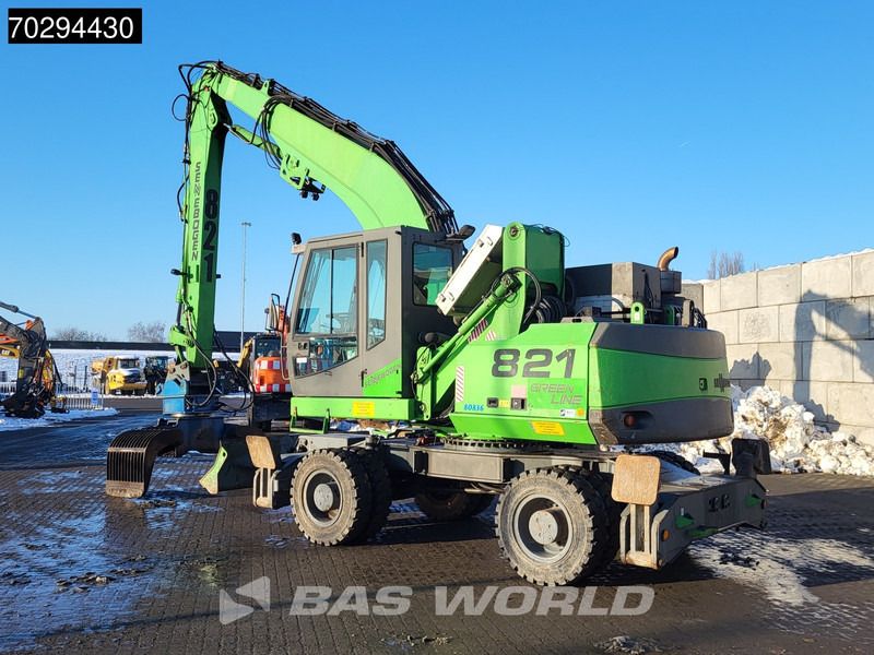 2010 Sennebogen 821 material handler, side view 2010 Sennebogen 821 material handler, side view