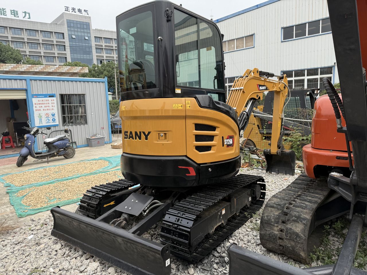 2025 Sany SY26U mini excavator rear view