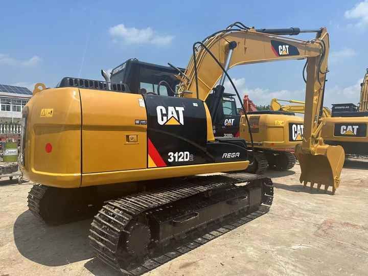 2013 Caterpillar 312D2 crawler excavator, rear three-quarter view 2013 Caterpillar 312D2 crawler excavator, rear three-quarter view