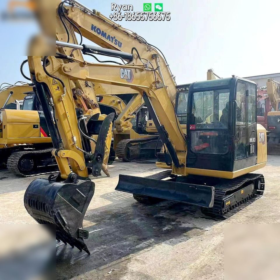 2020 Caterpillar 305.5E2 mini excavator, front three-quarter view