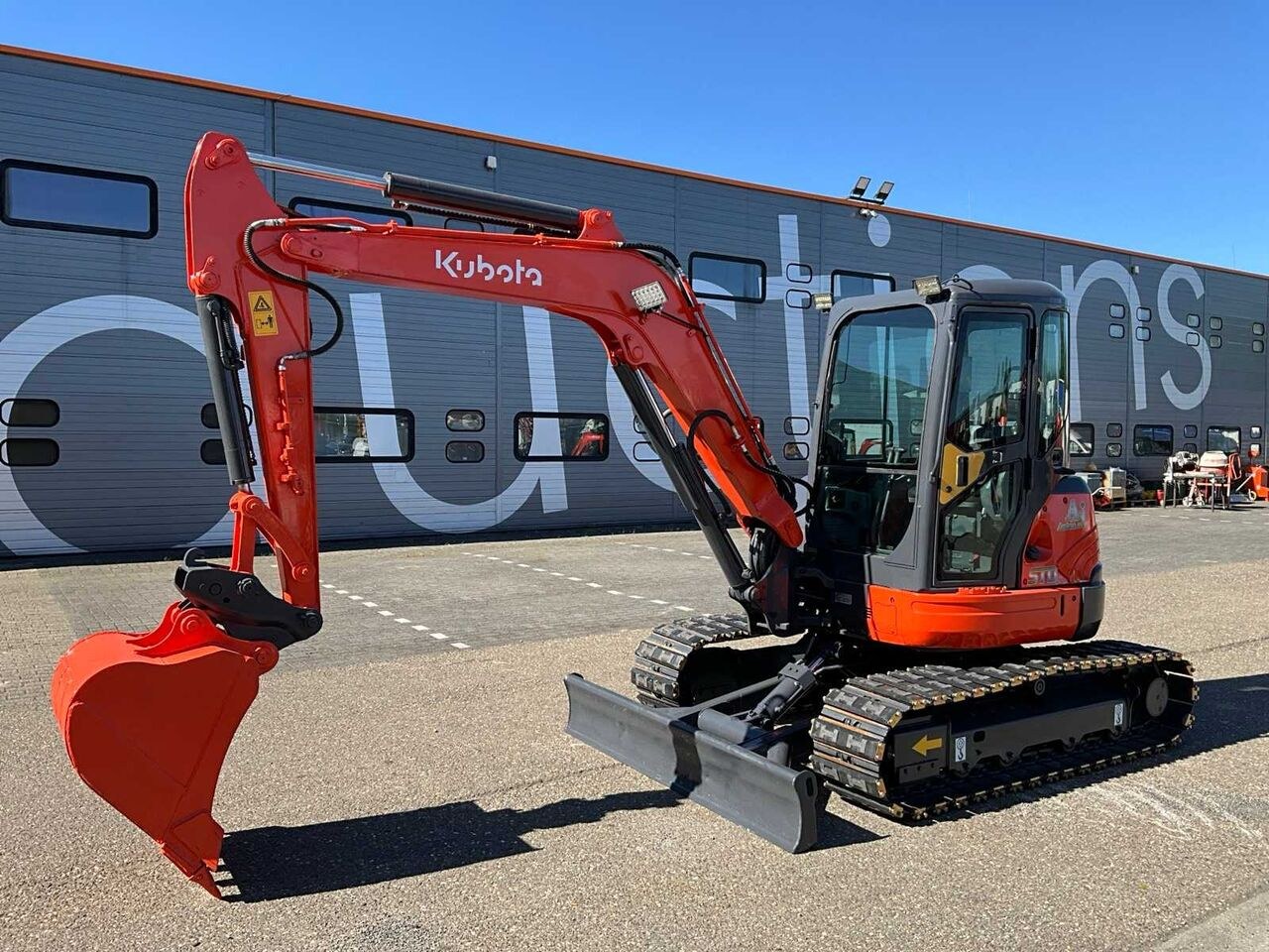 2013 Kubota KX155-3 mini excavator, side profile view