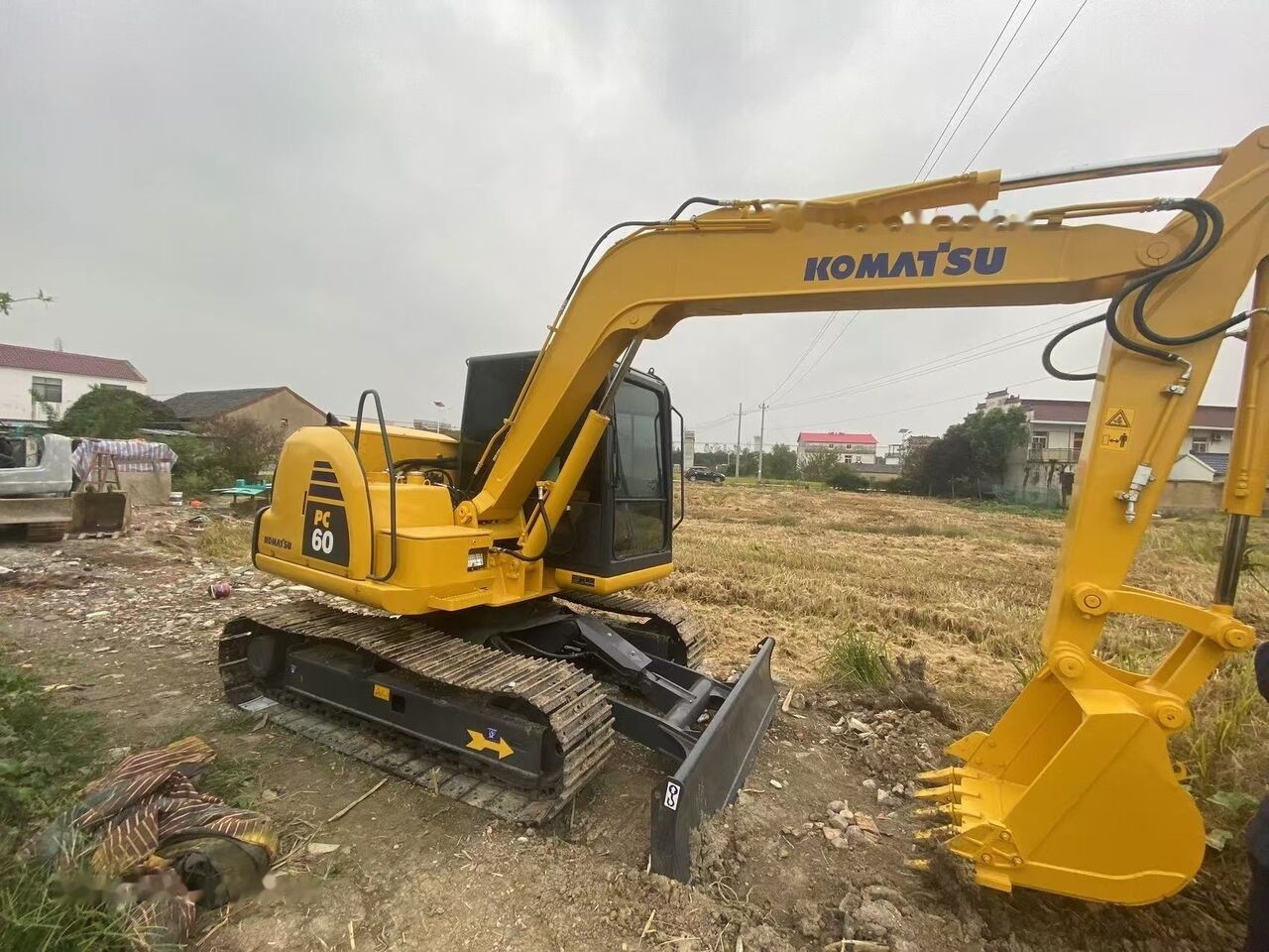 2022 Komatsu PC60-8 mini excavator, side view
