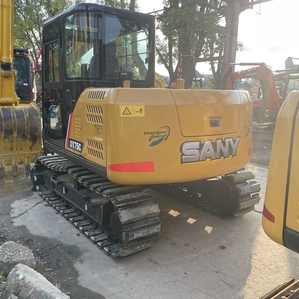 2026 Sany SY75C mini excavator rear view
