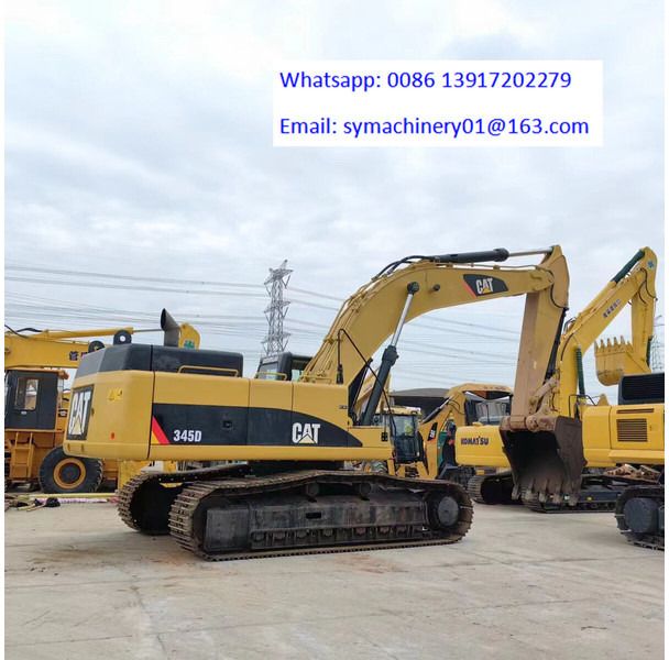 2022 Caterpillar 345D crawler excavator, side profile view 2022 Caterpillar 345D crawler excavator, side profile view