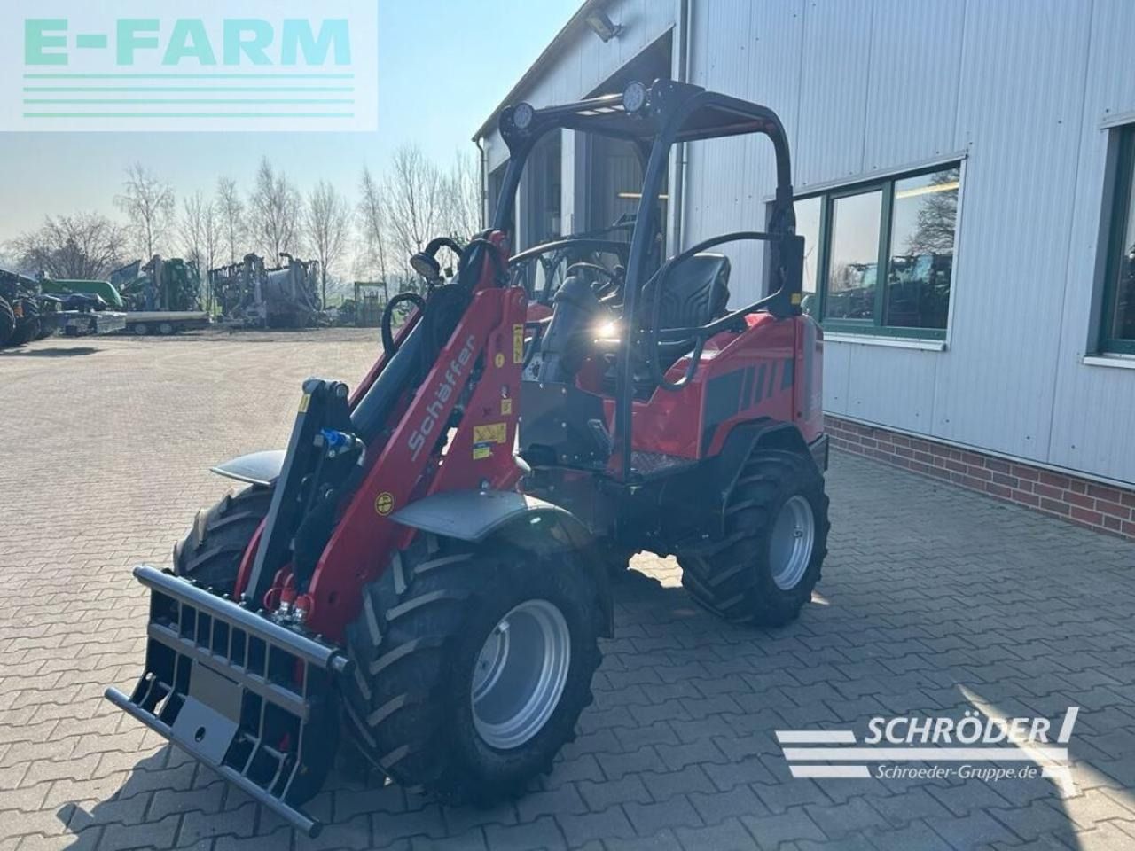 2024 Schäffer 3630 mini excavator, front three-quarter view