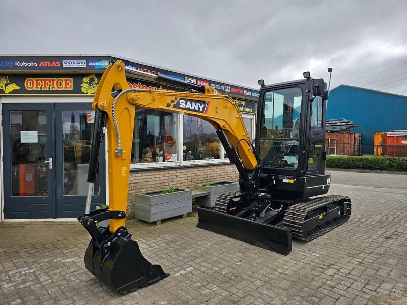 2025 Sany SY35U mini excavator, side view