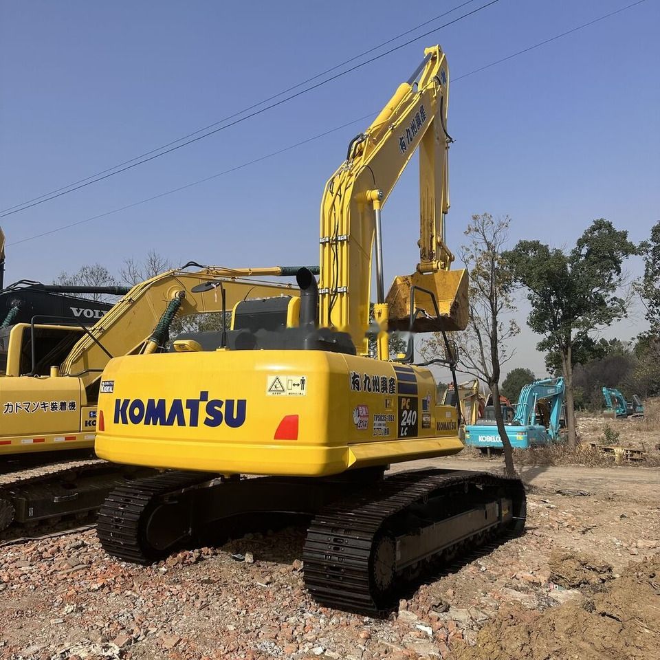 Komatsu PC240-8 crawler excavator rear view Komatsu PC240-8 crawler excavator rear view