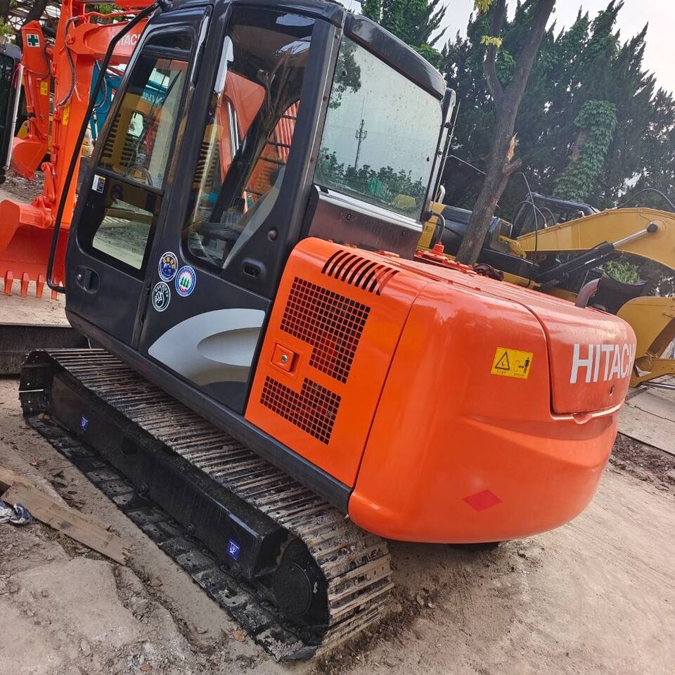 2024 Hitachi ZX60 mini excavator, rear three-quarter view