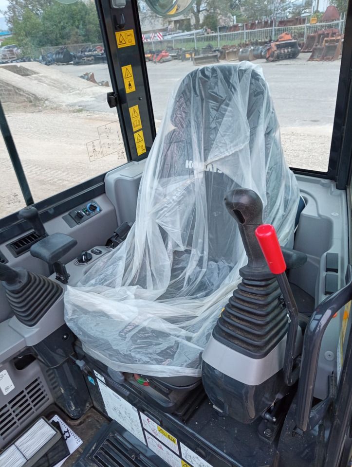 2024 Komatsu PC35MR-5 mini excavator interior view