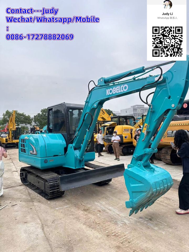 2021 Kobelco SK60 mini excavator, side view