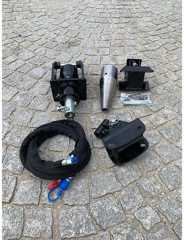 2023 BIG JSK-350-MS01 splitter attachment, top-down view of components