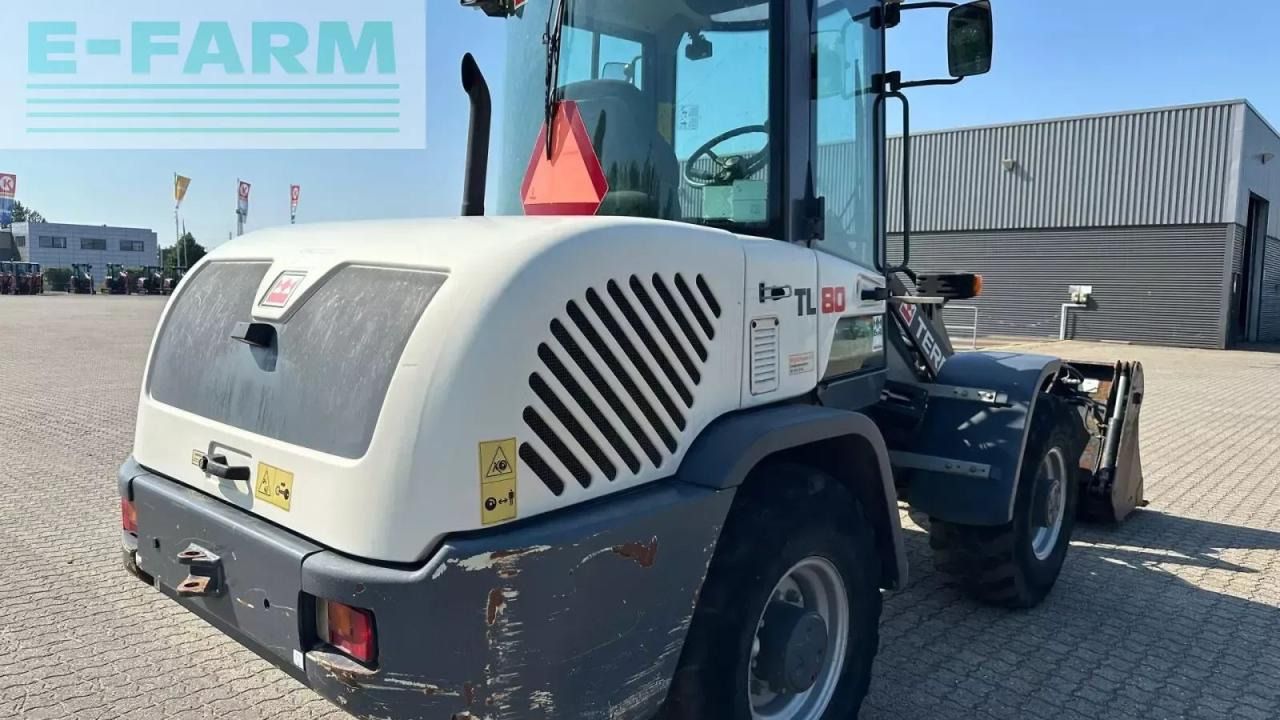 2013 Terex TL80 wheel loader, rear three-quarter view 2013 Terex TL80 wheel loader, rear three-quarter view