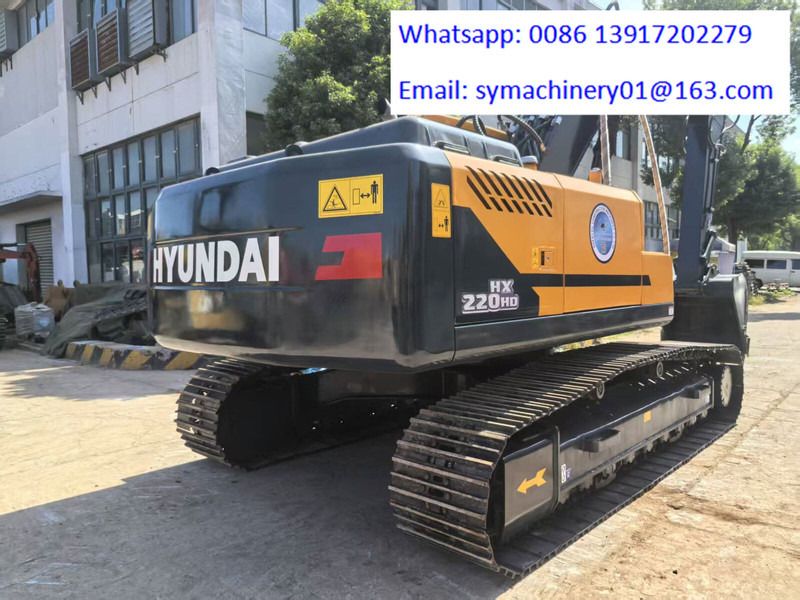 2024 Hyundai HX220HD crawler excavator, rear three-quarter view 2024 Hyundai HX220HD crawler excavator, rear three-quarter view