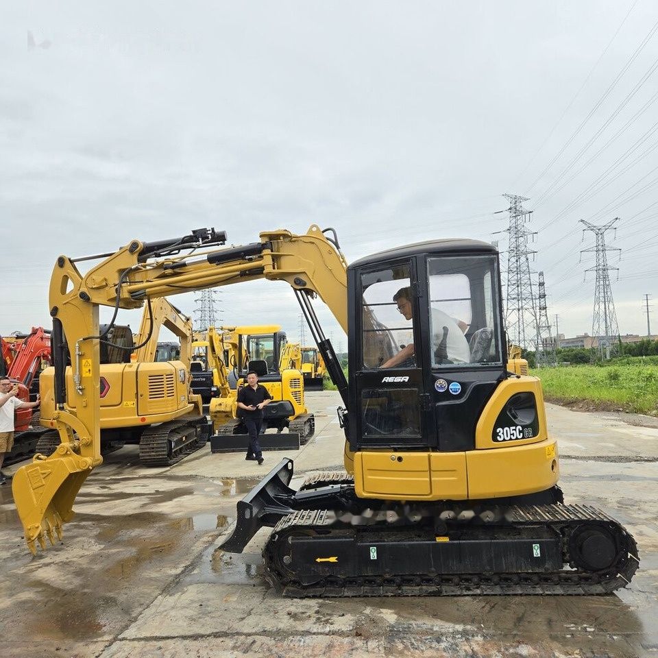 2022 Caterpillar 305C CR mini excavator, side profile view