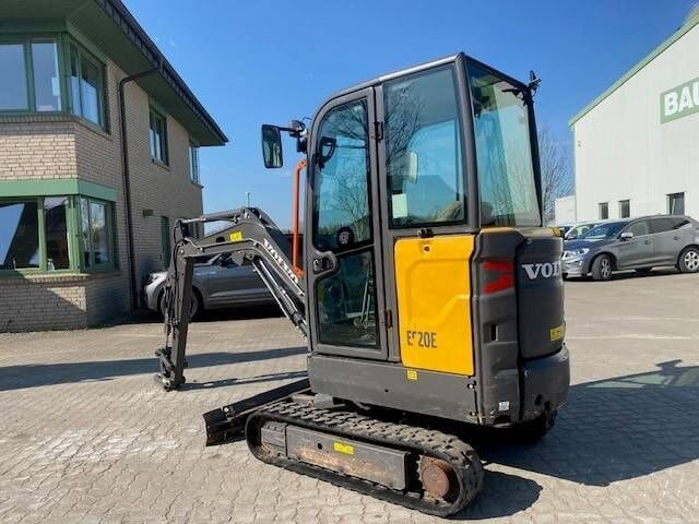 2021 Volvo EC20E mini excavator, rear three-quarter view 2021 Volvo EC20E mini excavator, rear three-quarter view