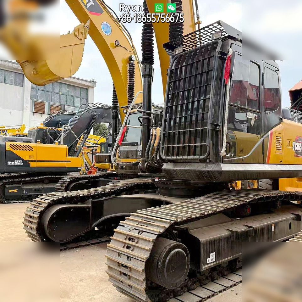 2025 Sany SY365H crawler excavator, front three-quarter view