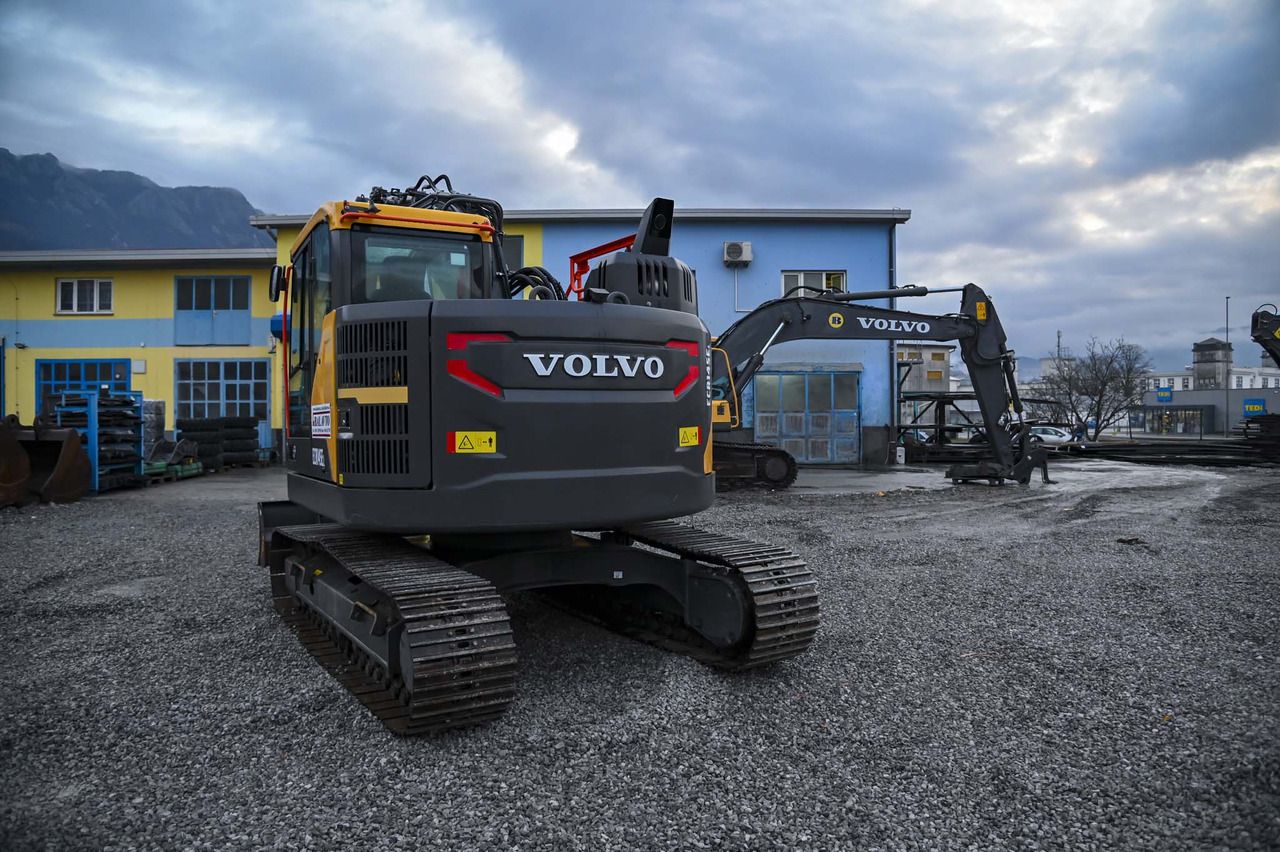 2023 Volvo ECR145EL crawler excavator, rear view