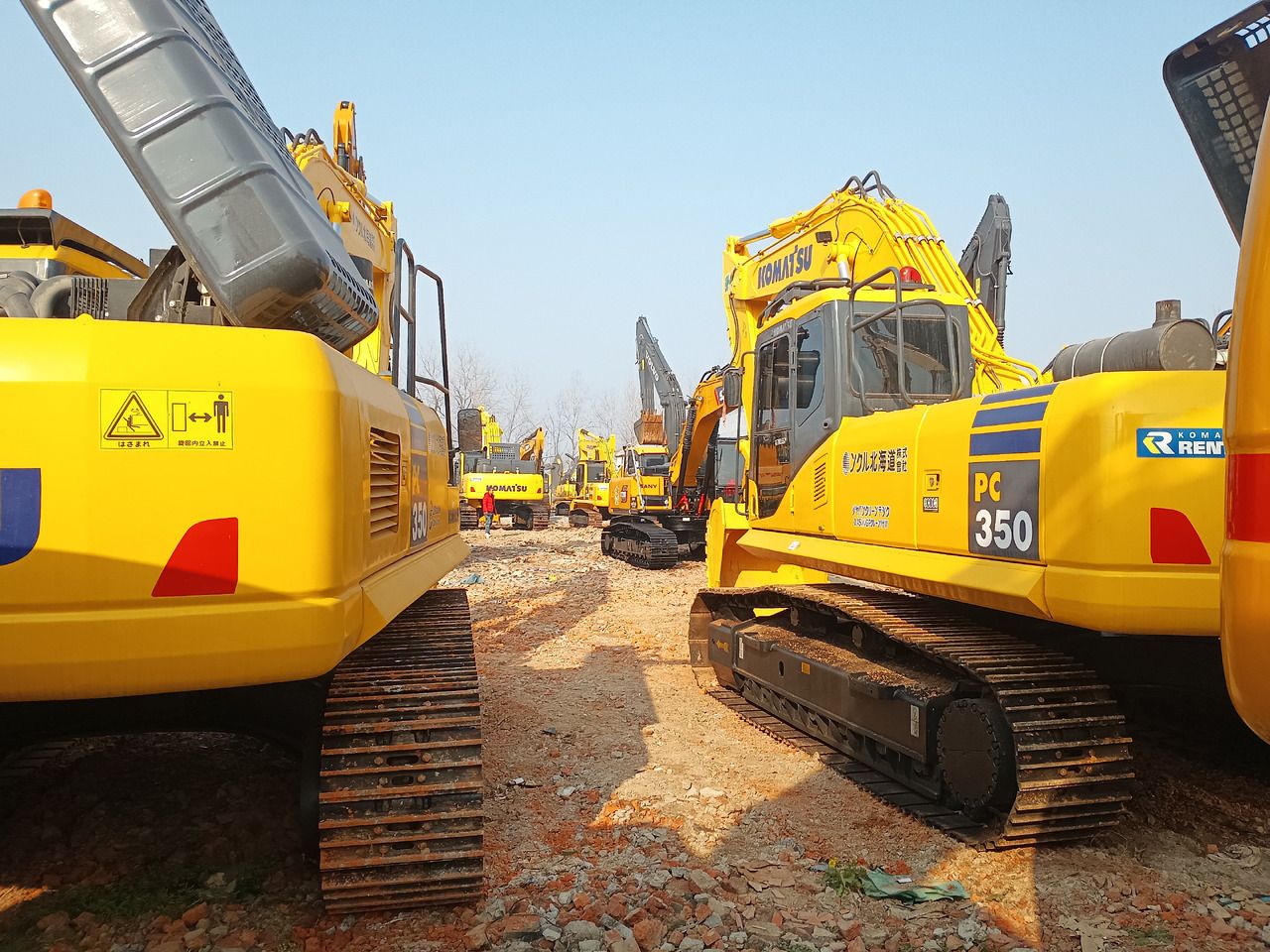 2023 Komatsu PC350-7 crawler excavator rear view
