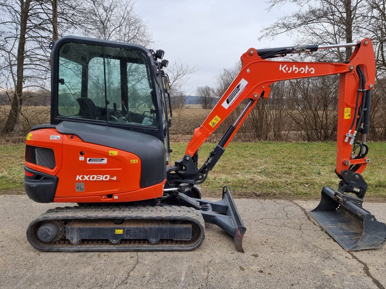 2023 Kubota KX030-4 crawler excavator, side view