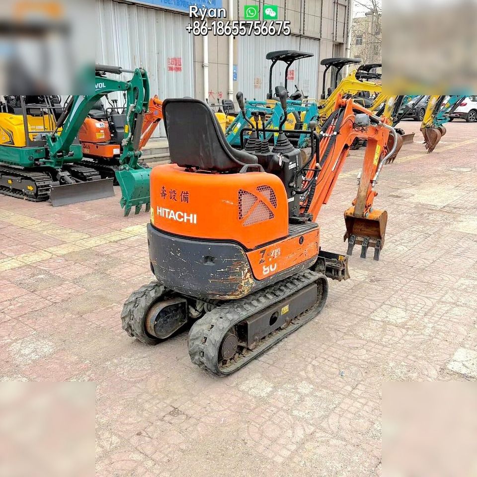 Hitachi ZX8U-2 mini excavator, rear three-quarter view